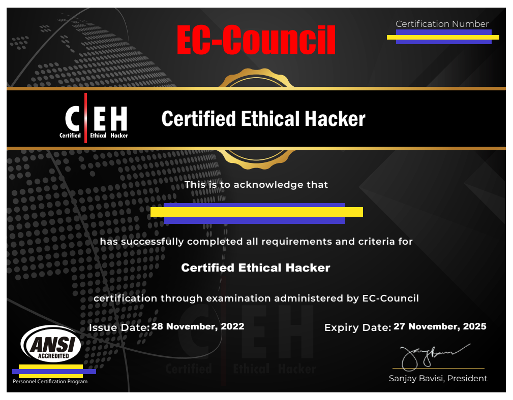 CEH completion